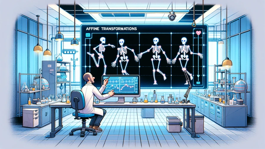 関連記事「アフィン変換による骨格追跡点の変形方法」へのリンク
